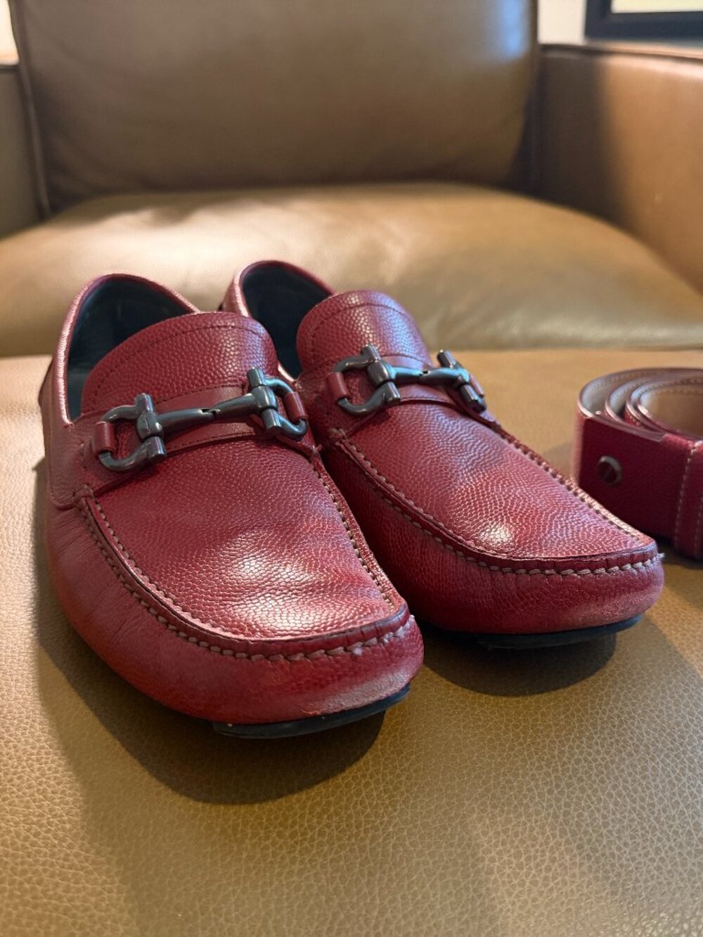 Ferragamo Gancini Driver ornament with Belt